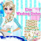 Elsa Washing Dishes game