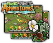 Plants vs. Zombies Adventures game on FaceBook