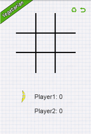 Vegetarian Tic Tac toe Screenshot 1