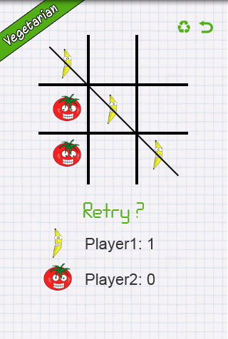 Vegetarian Tic Tac toe Screenshot 2