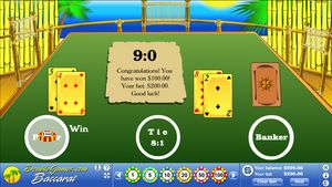 Screenshot of Island Baccarat