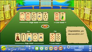 Screenshot of Island Pai Gow Poker