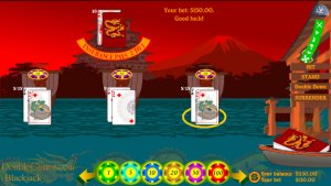 Screenshot of Japanese Blackjack