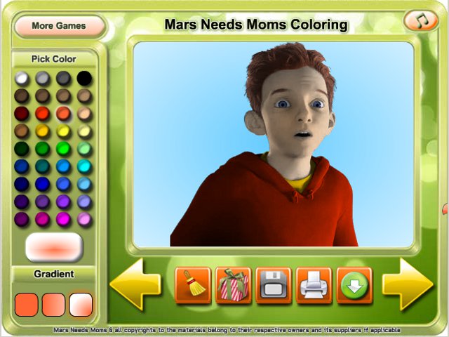 Free Download Mars Needs Moms Coloring