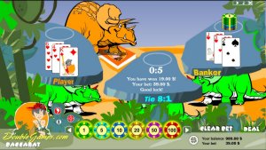 Screenshot of Prehistoric Baccarat 1.0