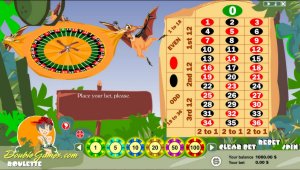 Screenshot of Prehistoric Roulette