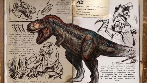 T-Rex is one of the most dominant animals on the Ark