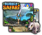 Bubble Safari game on FaceBook