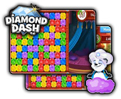 Diamond Dash game on FaceBook