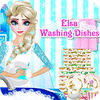 Elsa Washing Dishes game