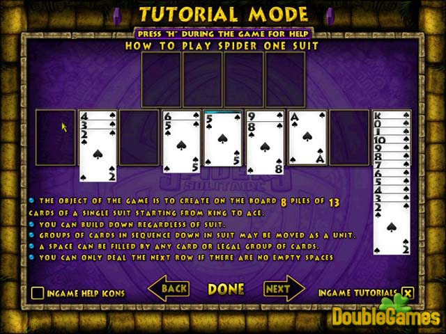 spider solitaire game free for pc