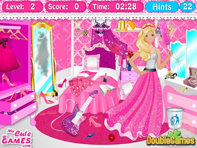 barbie games clean up house