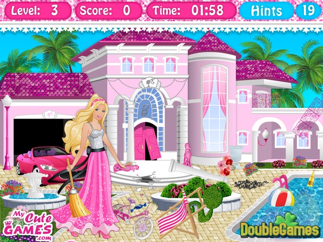 barbie game house