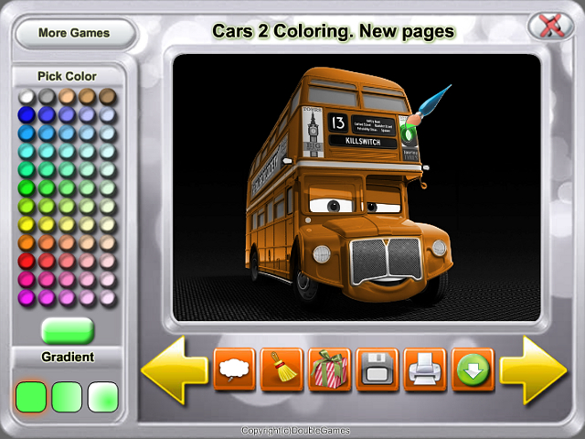 Free Download Cars 2 Coloring. New pages Screenshot 2