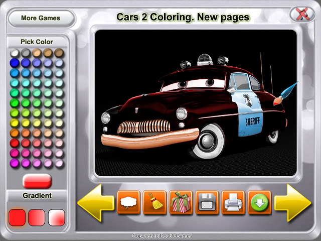 Free Download Cars 2 Coloring. New pages Screenshot 4