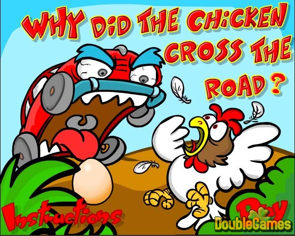 Interface inicial do jogo Chicken Cross the Road Fonte: Chicken