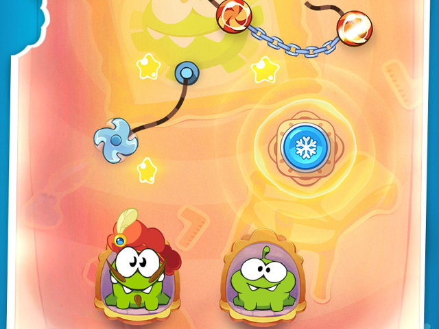 Screenshot of Cut the Rope: Time Travel (iPad, 2013) - MobyGames