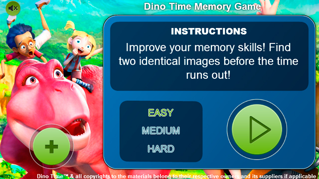 Free Download Dino Time Memory Game Screenshot 1