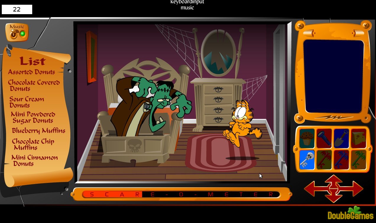 Tutorial: Garfield in Scary Scavenger Hunt - Como passar o jogo