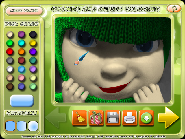 Free Download Gnomeo and Juliet Coloring Screenshot 1