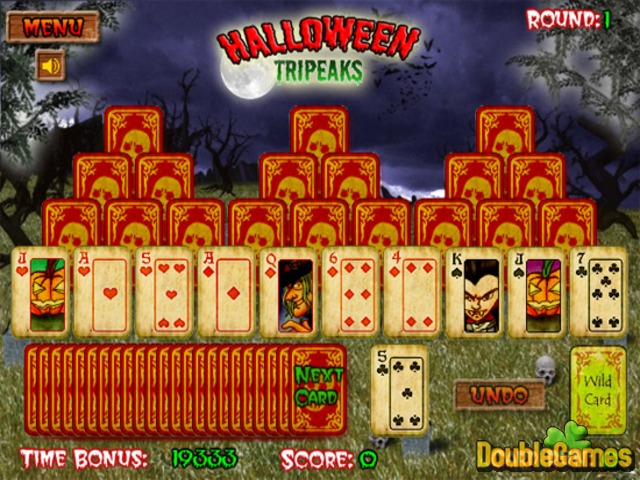 halloween tripeaks game