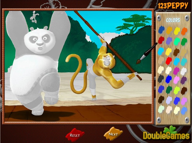 Free Download Kung Fu Panda 2 Coloring Page Screenshot 1