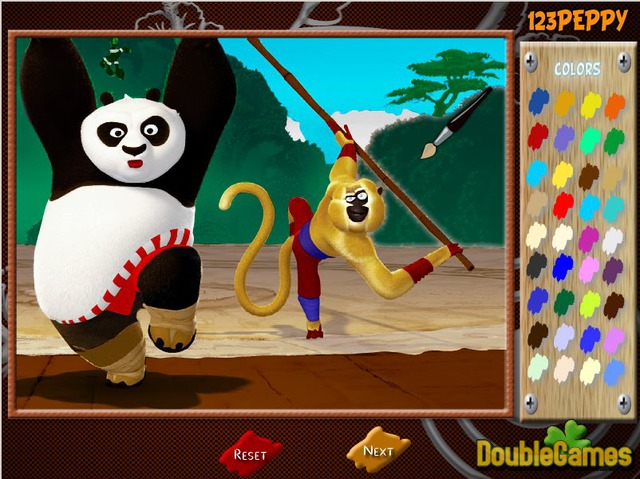Free Download Kung Fu Panda 2 Coloring Page Screenshot 3