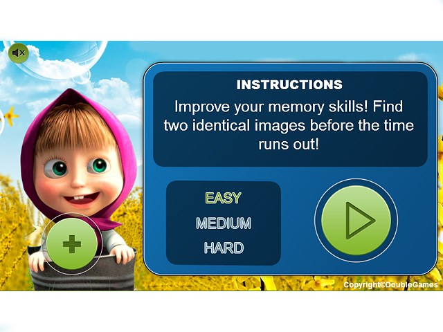 Free Download Masha and the Bear Memory Game Screenshot 1