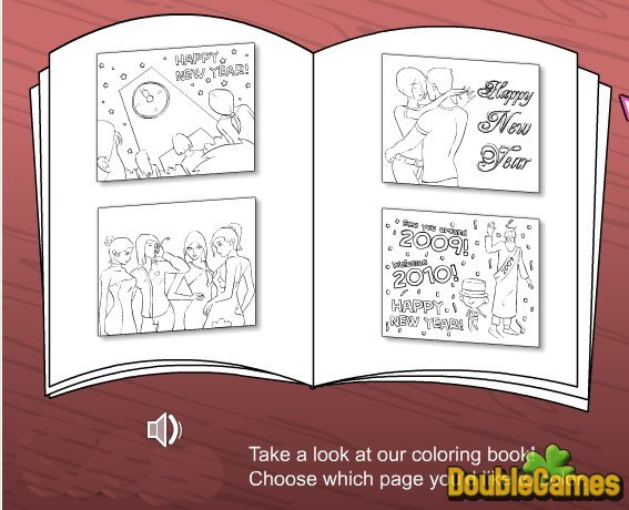Free Download New Year Coloring Book Game 2010 Screenshot 2