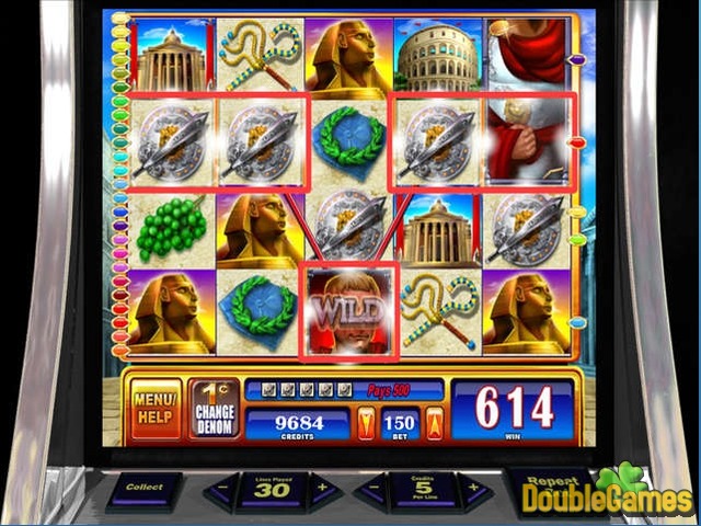 Free Download WMS Rome & Egypt Slot Machine Screenshot 3
